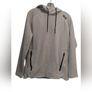 UNRL Elevation Hoodie Gray Textured Cotton Blend Size Sm *NWOT